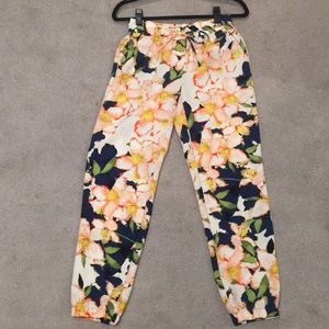 J Crew women printed pant “jogger floral” size 00